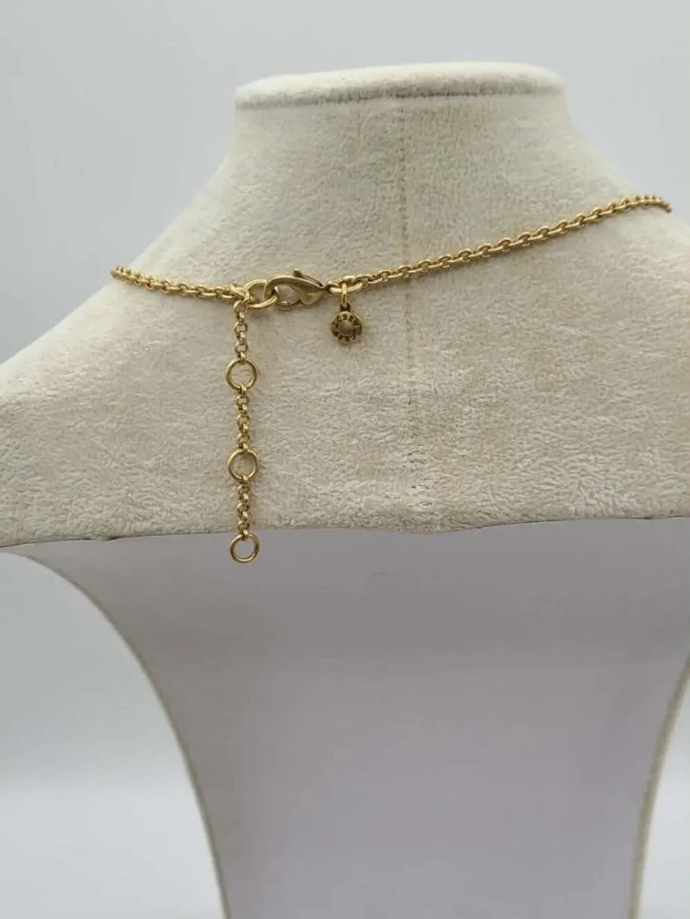 J Crew Gold Crystal Cluster Necklace